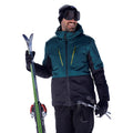 Dark Teal - Pack Shot - Mountain Warehouse Mens Interstellar II Ski Jacket