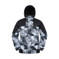 White - Front - Mountain Warehouse Mens Shadow II Printed Ski Jacket