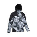 White - Back - Mountain Warehouse Mens Shadow II Printed Ski Jacket