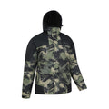 Dark Green - Back - Mountain Warehouse Mens Shadow II Printed Ski Jacket