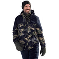 Dark Green - Pack Shot - Mountain Warehouse Mens Shadow II Printed Ski Jacket