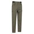 Khaki Green - Back - Mountain Warehouse Mens Jungle Hiking Trousers