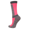 Pink-Grey - Back - Mountain Warehouse Childrens-Kids Merino Technical Ski Socks