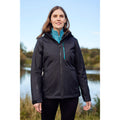 Jet Black - Front - Mountain Warehouse Womens-Ladies Rainforest II Extreme Waterproof Jacket