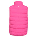 Pink - Back - Mountain Warehouse Childrens-Kids Rocko Plain Padded Gilet