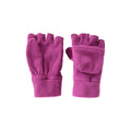 Pink - Pack Shot - Mountain Warehouse Childrens-Kids Fingerless Fleece Mittens