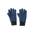 Navy - Side - Mountain Warehouse Childrens-Kids Thinsulate Melange Two Tone Gloves