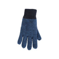 Navy - Front - Mountain Warehouse Childrens-Kids Thinsulate Melange Two Tone Gloves