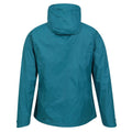 Teal - Back - Mountain Warehouse Womens-Ladies Swerve Packaway Waterproof Jacket