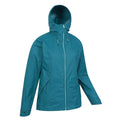 Teal - Side - Mountain Warehouse Womens-Ladies Swerve Packaway Waterproof Jacket
