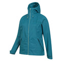 Teal - Lifestyle - Mountain Warehouse Womens-Ladies Swerve Packaway Waterproof Jacket
