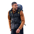 Black - Close up - Mountain Warehouse Mens Turbine II Hybrid Padded Gilet