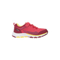 Pink-Red-Yellow - Pack Shot - Mountain Warehouse Childrens-Kids Wilderness Waterproof Walking Shoes