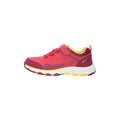 Pink-Red-Yellow - Close up - Mountain Warehouse Childrens-Kids Wilderness Waterproof Walking Shoes