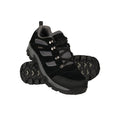 Jet Black - Front - Mountain Warehouse Mens Voyage Suede Waterproof Walking Shoes