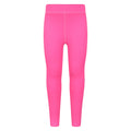 Bright Pink - Front - Mountain Warehouse Girls Flick Flack Soft Touch Leggings