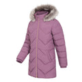 Purple - Side - Mountain Warehouse Childrens-Kids Galaxy Water Resistant Padded Jacket