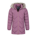 Purple - Pack Shot - Mountain Warehouse Childrens-Kids Galaxy Water Resistant Padded Jacket