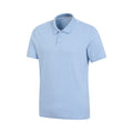 Pale Blue - Lifestyle - Mountain Warehouse Mens Cordyline Textured Polo Shirt