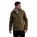 Dark Khaki - Side - Mountain Warehouse Mens Covert Waterproof Jacket