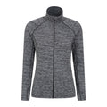 Black - Front - Mountain Warehouse Womens-Ladies Bend & Stretch Full Zip Midlayer