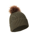 Khaki - Front - Mountain Warehouse Womens-Ladies Florence Pom Pom Beanie