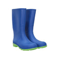 Cobalt - Back - Mountain Warehouse Childrens-Kids Plain Wellington Boots