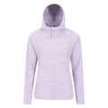 Purple - Front - Mountain Warehouse Womens-Ladies Lleyn II Melange Full Zip Hoodie