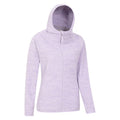 Purple - Lifestyle - Mountain Warehouse Womens-Ladies Lleyn II Melange Full Zip Hoodie