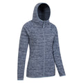 Dark Blue - Side - Mountain Warehouse Womens-Ladies Lleyn II Melange Full Zip Hoodie