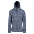 Dark Blue - Front - Mountain Warehouse Womens-Ladies Lleyn II Melange Full Zip Hoodie