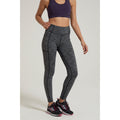 Black - Front - Mountain Warehouse Womens-Ladies Breathe & Balance High Waist Leggings