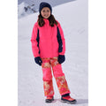 Bright Orange - Front - Mountain Warehouse Childrens-Kids Honey Ski Trousers