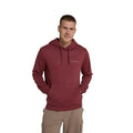 Burgundy - Front - Mountain Warehouse Mens River Organic Hoodie