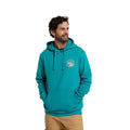 Teal - Pack Shot - Mountain Warehouse Mens River Organic Hoodie