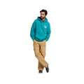 Teal - Close up - Mountain Warehouse Mens River Organic Hoodie