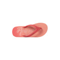 Coral - Back - Animal Womens-Ladies Swish Recycled Flip Flops