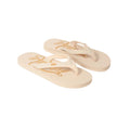 Light Beige - Front - Animal Womens-Ladies Swish Recycled Flip Flops