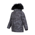 Grey - Lifestyle - Mountain Warehouse Childrens-Kids Ranger Camouflage Water Resistant Jacket