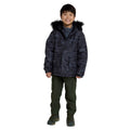 Black - Lifestyle - Mountain Warehouse Childrens-Kids Ranger Camouflage Water Resistant Jacket