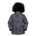 Grey - Front - Mountain Warehouse Childrens-Kids Ranger Camouflage Water Resistant Jacket