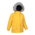 Mustard - Side - Mountain Warehouse Childrens-Kids Ranger Logo Water Resistant Jacket