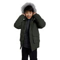 Green - Side - Mountain Warehouse Childrens-Kids Ranger Logo Water Resistant Jacket