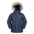 Blue - Front - Mountain Warehouse Childrens-Kids Ranger Logo Water Resistant Jacket