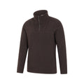 Brown - Side - Mountain Warehouse Mens Cedar Half Zip Fleece Top