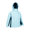 Turquoise - Side - Mountain Warehouse Childrens-Kids Shelly Waterproof Jacket