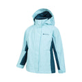 Turquoise - Lifestyle - Mountain Warehouse Childrens-Kids Shelly Waterproof Jacket