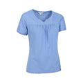 Blue - Side - Mountain Warehouse Womens-Ladies Naples Embroidered Top