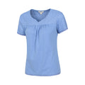 Blue - Lifestyle - Mountain Warehouse Womens-Ladies Naples Embroidered Top