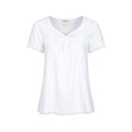 White - Front - Mountain Warehouse Womens-Ladies Naples Embroidered Top